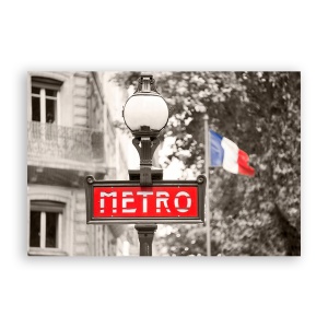 Tablou Canvas - Paris, France, Metro, 60 x 90 cm