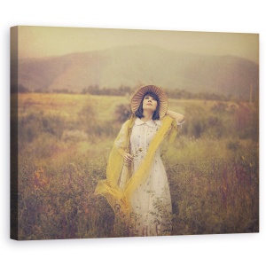 Tablou canvas - Pastorala, Vintage, Retro, Lunca, Afara, In Aer Liber, 60 x 75 cm