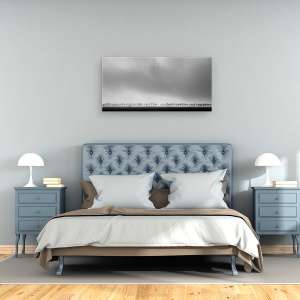 Tablou canvas - Peisaj Inundat, Stare De Spirit, Panoramic, Luna, 50 x 100 cm - Img 3