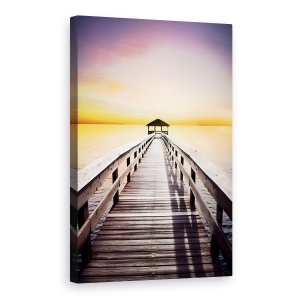Tablou canvas - Peisaj, Natura, Mare, Dig, Apus, 60 x 90 cm