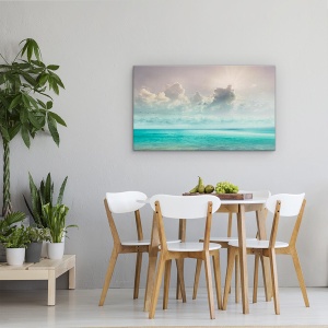 Tablou canvas - Peisaj, Natura, Mare, Raze De Soare, Pasari, 50 x 80 cm - Img 4