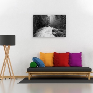 Tablou canvas - Peste Cascada, Peisaj, Apa, Copac, Padure, Rau, 60 x 90 cm - Img 2