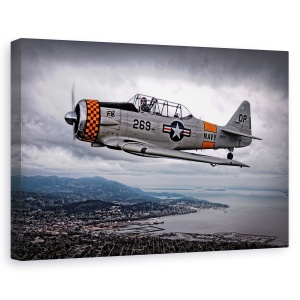 Tablou canvas - Peste/Sub, Actiune, Aer, Avion, Pilot, Jet, 60 x 90 cm