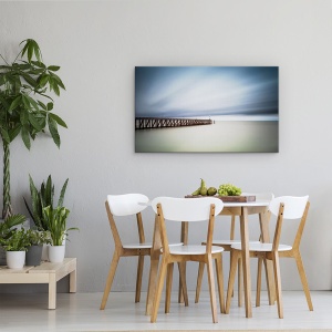 Tablou canvas - Pier Blankenberge, Blankenberge, Pier, Coasta, Nori, Vant, 50 x 80 cm - Img 4