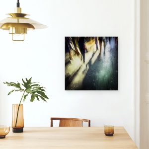 Tablou canvas - Plimbare De Seara Prin Centrul Orasului, Strada, Pictor, Graba, 90 x 90 cm - Img 4