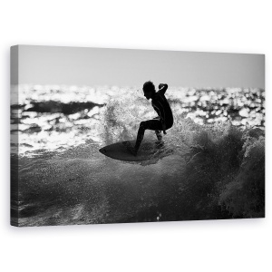 Tablou canvas - Plimbare, Surfer, Val, Strop, Mare, 50 x 80 cm