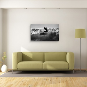Tablou canvas - Plimbare, Surfer, Val, Strop, Mare, 50 x 80 cm - Img 2