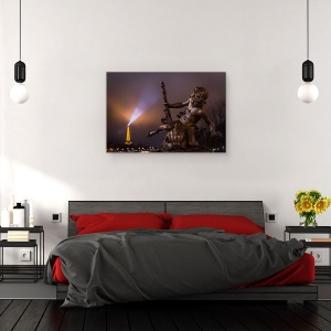 Tablou canvas - Podul Alexandru Al III-Lea, Paris, Peisaj Urban, Oras, Franta, 60 x 90 cm - Img 3