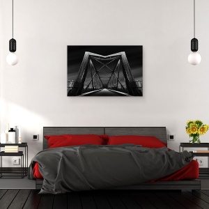 Tablou canvas - Podul Vechi, Intuneric, Drum, Mod, Arhitectura, 80 x 120 cm - Img 3
