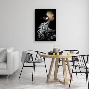 Tablou canvas - Portretul Macaralei Incoronate, Pasare, Pasari, Animale, 40 x 60 cm - Img 4