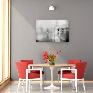 Tablou canvas - Poveste De Dragoste In Paris, Franta, Turnul Eiffel, Reper, 60 x 90 cm - Img 4