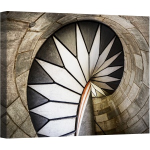 Tablou canvas - Privind Catre Sus, Wendeltreppe, Stuttgart, Scara, Circular, Castel, Altes, 50 x 70 cm