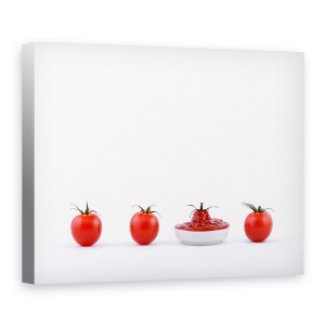 Tablou canvas - Produs, Rosii, Legume, Bucatarie, Ketchup, Natura Moarta, 75 x 100 cm
