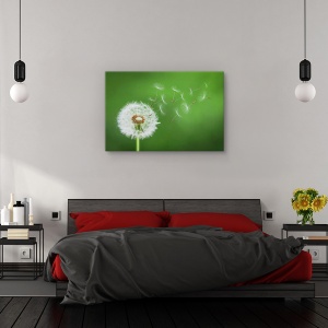 Tablou canvas - Puf de papadie , Flori, Suflare, Delicat, Flori, 80 x 120 cm - Img 3