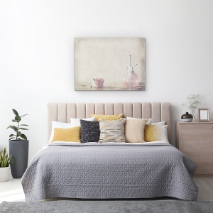 Tablou canvas - Ramai, Trandafir, Roz, Parfum, Sticla, Floare, 75 x 100 cm - Img 3