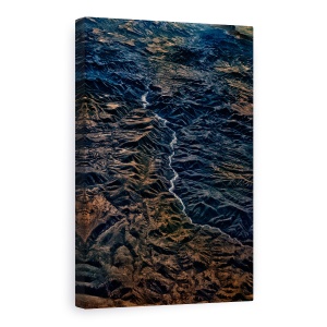 Tablou Canvas - Raul Este Motivul, Aerian, Rau, Vale, Coama, Munte, 80 x 120 cm