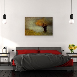 Tablou canvas - Salcie, Copac, Zona De Apa, Pictor, 80 x 120 cm - Img 3