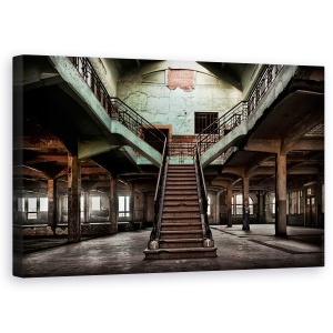 Tablou canvas - Scari Urbane, Belgia, Vechi, Abandonat, Uitat, Rupt, 50 x 80 cm