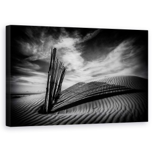 Tablou canvas - Scartelat, Plaja, Nisip, Model, Gard, Umbra, 50 x 80 cm