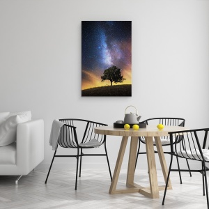 Tablou canvas - Scaunul Visatorului, Cer, Peisaj, Leagan, Vis, Copac, 40 x 60 cm - Img 4