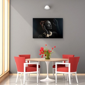 Tablou canvas - Sofia, Portret, Colier , Bijuterii, Femeie, 40 x 60 cm - Img 4
