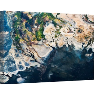 Tablou canvas - Splendida Africa, Kenya, Africa, Flamingo, Elicopter, Aerial, Lac, 40 x 60 cm