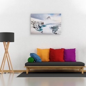 Tablou canvas - Subiect Faimos, Peisaj, Castigator, Zapada, Inghet, Alb, 40 x 60 cm - Img 2