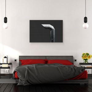 Tablou canvas - Sufla, Teava, Tub, Metal, Otel, Forme, 60 x 90 cm - Img 3