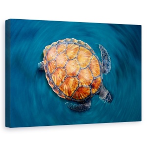 Tablou canvas - Testoasa, Sub Apa, Mare, Ocean, Salbatic, 60 x 90 cm