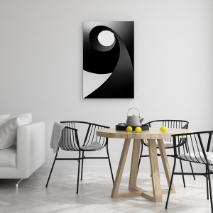 Tablou canvas - Timpul Pentru Lumina, Scari, Metal, Negru, Spiral, 60 x 90 cm - Img 4