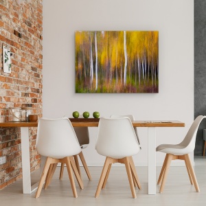 Tablou canvas - Toamna Abstracta, Copaci, Padure, 60 x 80 cm - Img 4