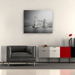 Tablou canvas - Tower Bridge, Londra, Arhitectura, Peisaj Urban, Cer, 60 x 75 cm - Img 2