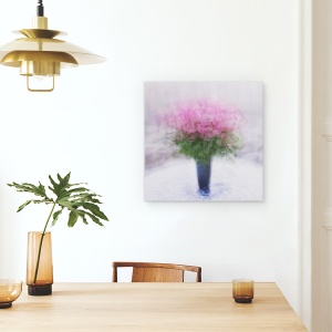 Tablou canvas - Trandafiri, Roz, Incetosat, 60 x 60 cm - Img 4