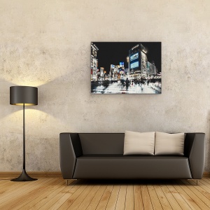 Tablou canvas - Trecere in Shibuya, Tokyo, Strada, Japonia, Oameni, Shibuya, Trecere Shibuya, 75 x 100 cm - Img 2