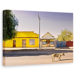 Tablou canvas - Ultimul Care Pleaca, Caine, Oras, Pet, Singuratic, 60 x 90 cm