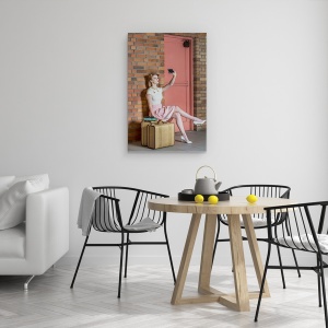 Tablou canvas - Un Autoportret Vechi, Selfie, Aparat De Fotografiat, Femeie, 60 x 90 cm - Img 4
