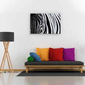 Tablou canvas - Un colt de natura, Animal, Zebra, Dungi, Linii, 60 x 90 cm - Img 2