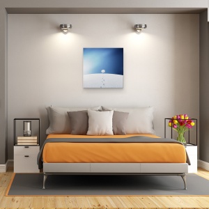 Tablou canvas - Un Copac In Camp, Peisaj, Munte, Rece, Sezon, Umbra, 60 x 60 cm - Img 3