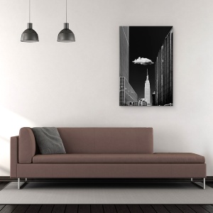 Tablou Canvas - Un Singur Nor, Oras, Strada, Turism, Peisaj Urban, Arhitectura, 80 x 120 cm - Img 2