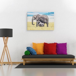 Tablou canvas - Unul Mititel, Salbatic, Natura, Animal, 80 x 120 cm - Img 2