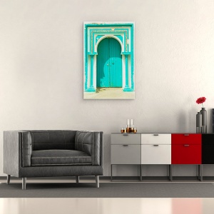 Tablou canvas - Usa Tunisiana, Albastru Turcoaz, Mediteranean, 40 x 60 cm - Img 2