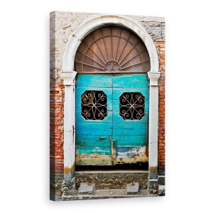 Tablou canvas - Usa Venetiana, Colorata, Albastru, Alb, 60 x 90 cm