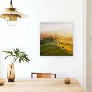 Tablou canvas - Val D'Orcia, Toscana, Italia, Pienza, 90 x 90 cm - Img 4