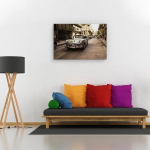 Tablou canvas - Veche strada havaneza, Cuba, Havana, Vintage, 60 x 90 cm - Img 2