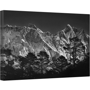 Tablou canvas - Vedere Spre Everest, Peisaj, Munte, Pomi, Padure, Copac, Nepal, 60 x 90 cm
