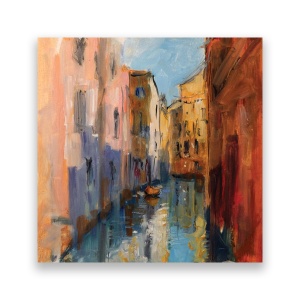 Tablou Canvas - Venetia, Oras, Pictura, Cladiri, Vara, 60 x 60 cm