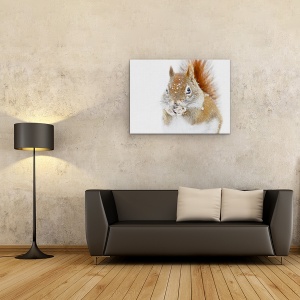 Tablou canvas - Veverita De Craciun, Natura, Animal, Zapada, Canada, Salbatic, 75 x 100 cm - Img 2
