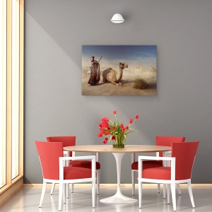 Tablou canvas - Viata Desertului, Camila, Animal, Pastor, 40 x 60 cm - Img 4