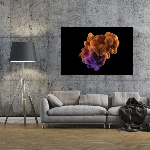 Tablou decorativ canvas cu nori colorați fluid
