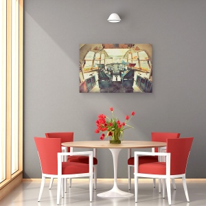 Tablou canvas - Zburand Cu Un Avion Abandonat, Epava, Fantoma, Armata, 60 x 90 cm - Img 4